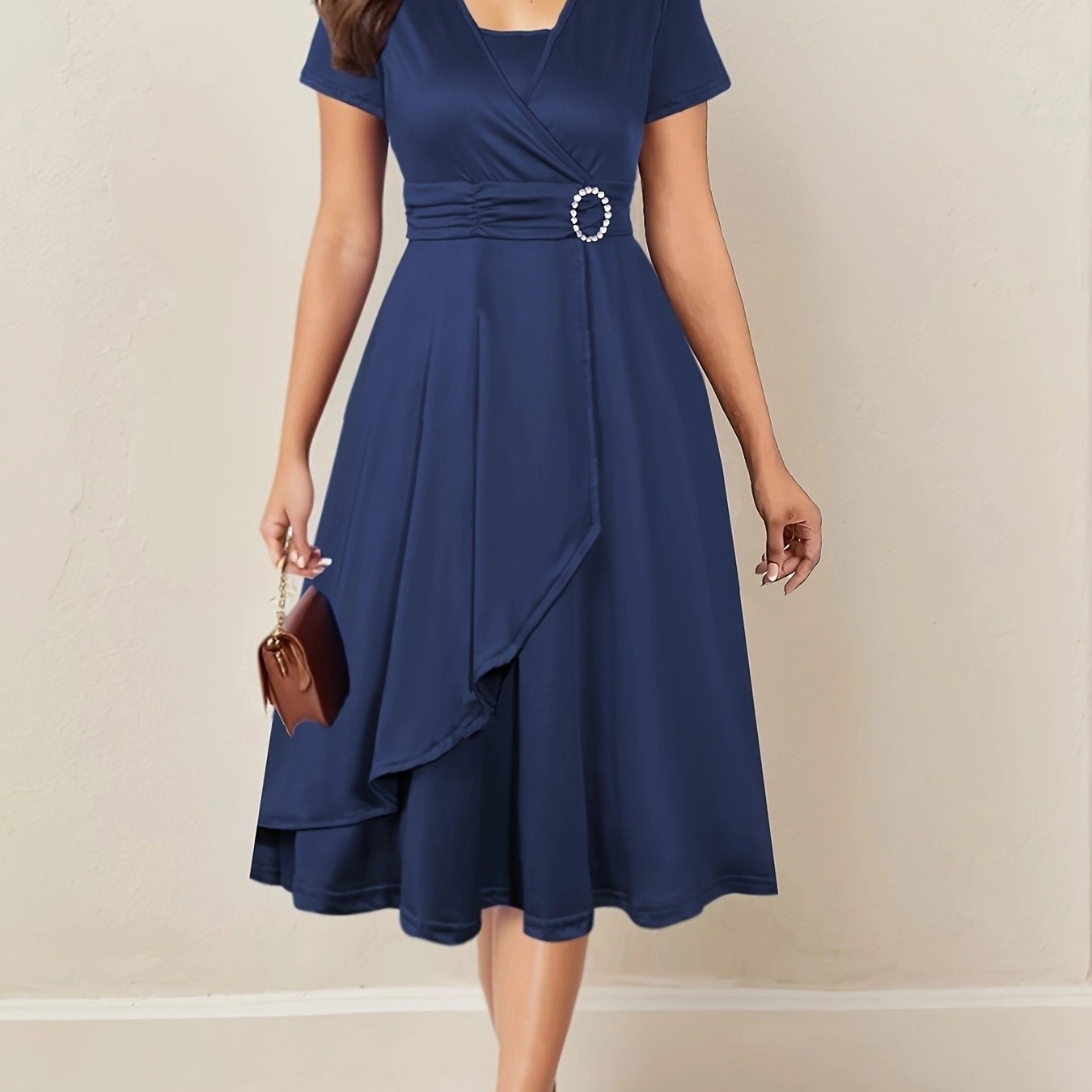Polished Skinny Fit Dress with Elegant Edge