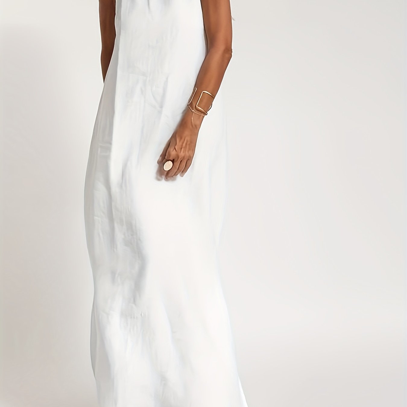 Relaxed Linen Spaghetti Dress