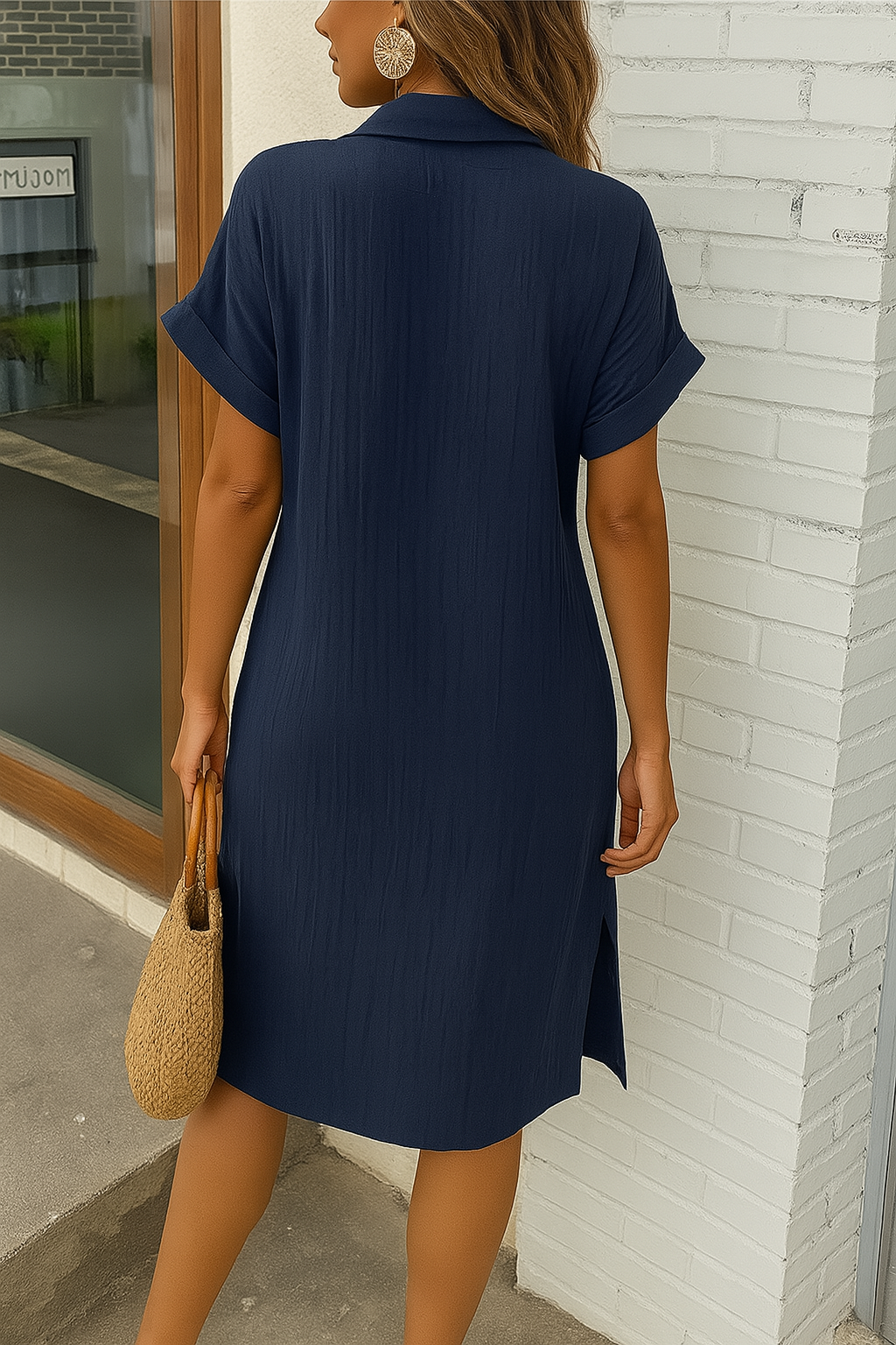 Breezy Linen Shirt Dress