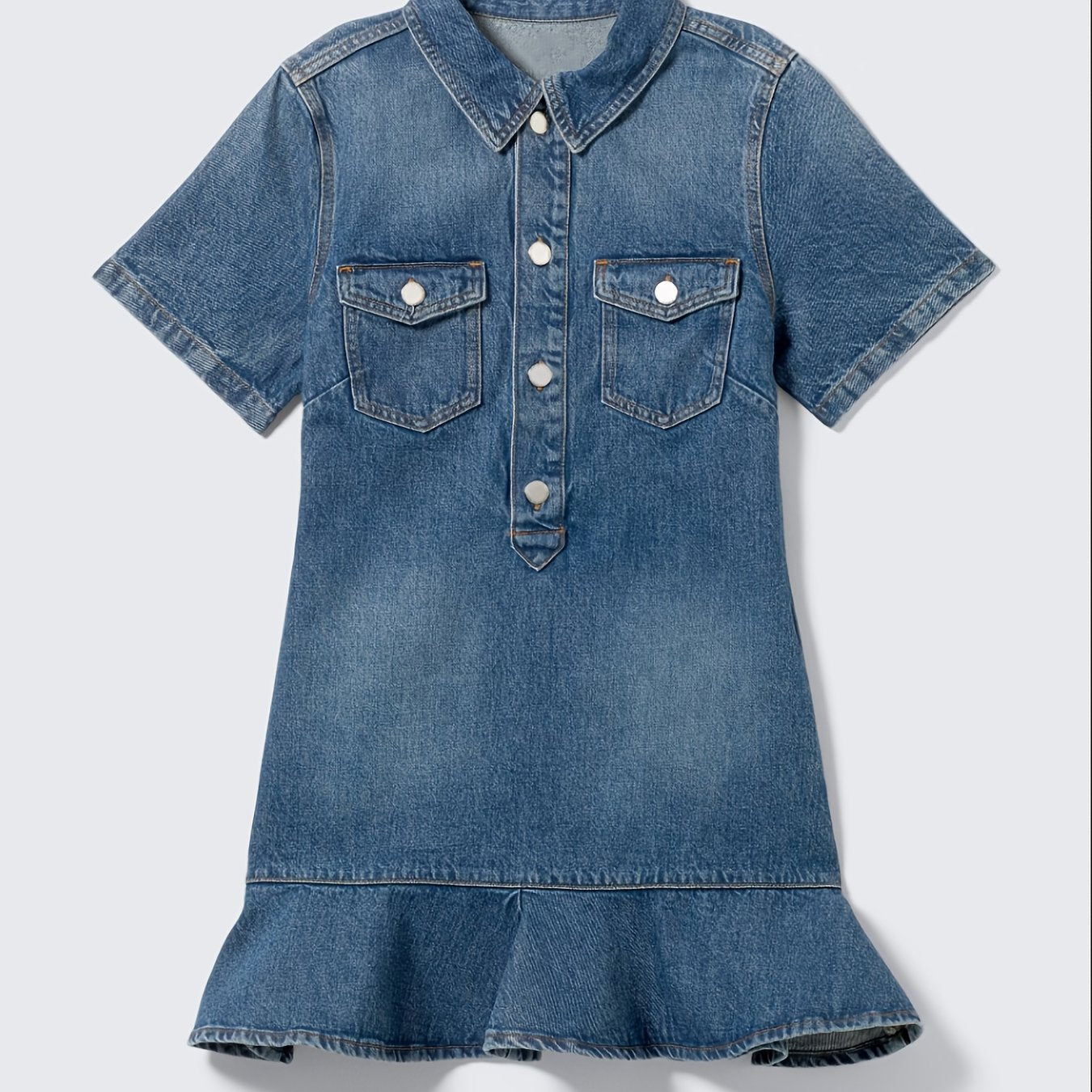 Elegant Denim Commuter Dress