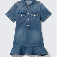 Elegant Denim Commuter Dress