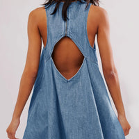 Elegant Backless Mini Dress