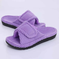 Adjustable Open Toe House Slippers