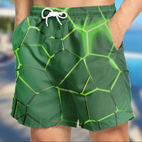 Tropical Board Shorts for Men Drawstring Lightweight Swimwear