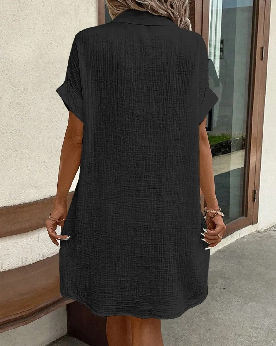 Breezy Linen Shirt Dress