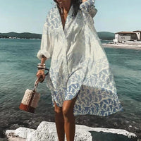 Relaxed Printed Midi Dress