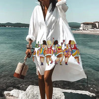Relaxed Printed Midi Dress