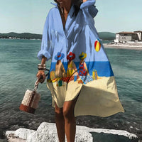 Relaxed Printed Midi Dress