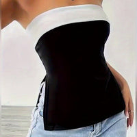 Bold Colorblock Bandeau Top
