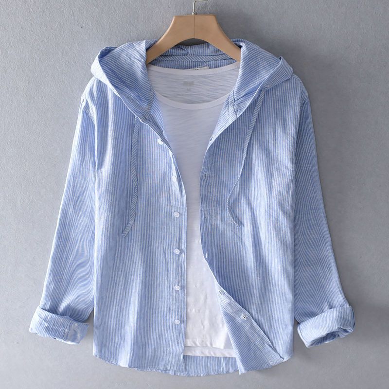 Relaxed Linen Tailored Hoodie