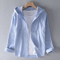 Relaxed Linen Tailored Hoodie