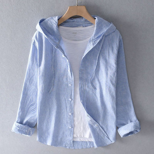 Relaxed Linen Tailored Hoodie