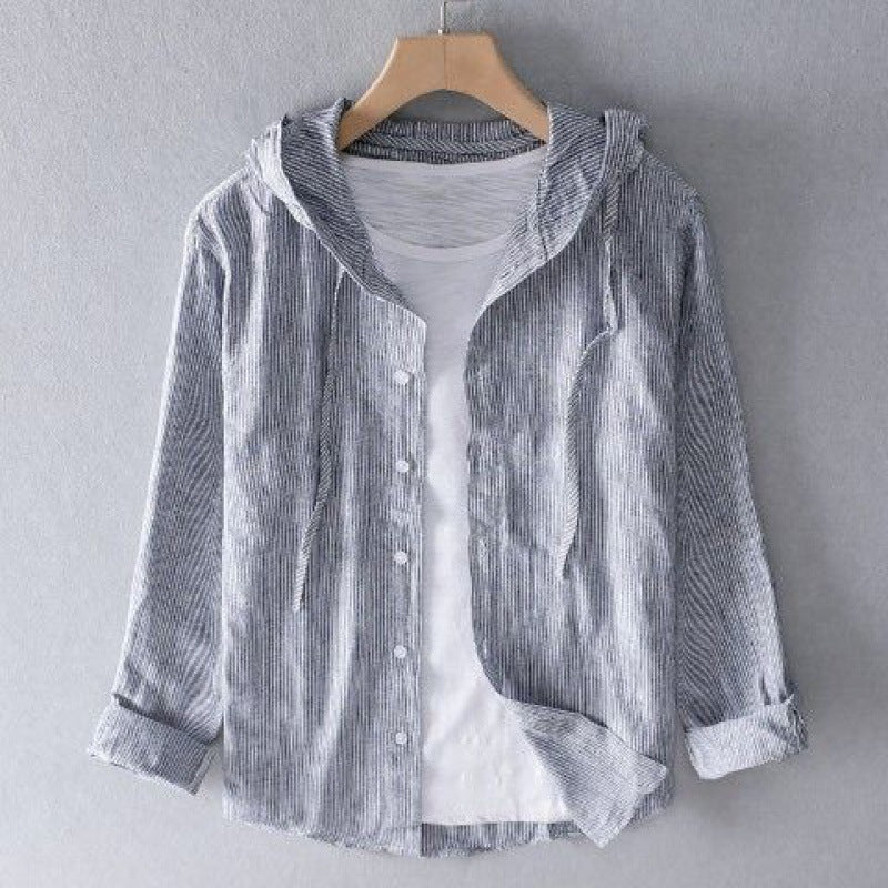 Relaxed Linen Tailored Hoodie
