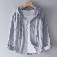 Relaxed Linen Tailored Hoodie