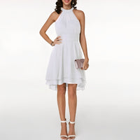 Elegant Halter Midi Dress