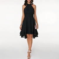 Elegant Halter Midi Dress