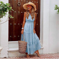 Elegant Boho Dress Women's