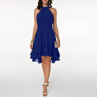 Elegant Halter Midi Dress