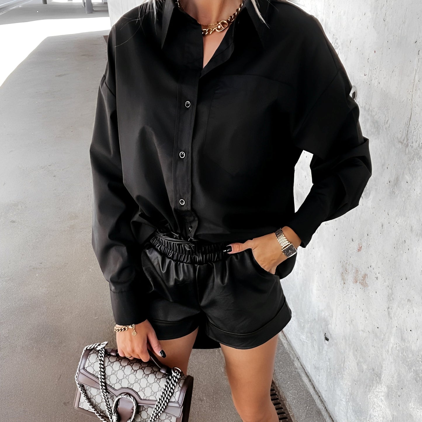 Relaxed Blouse Womens