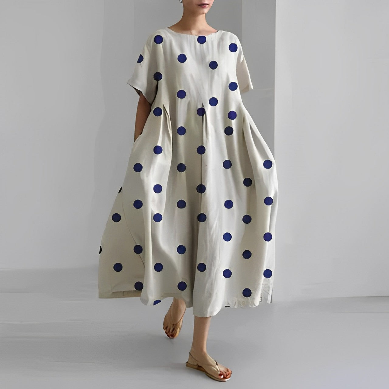 Relaxed Printed Casual Dress