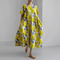 Relaxed Printed Casual Dress
