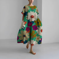 Relaxed Printed Casual Dress