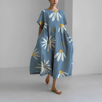 Relaxed Printed Casual Dress