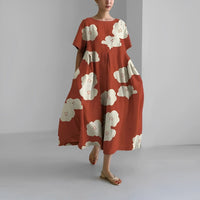 Relaxed Printed Casual Dress