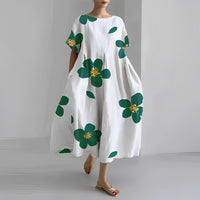 Relaxed Printed Casual Dress
