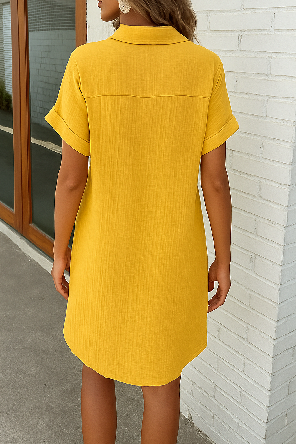 Breezy Linen Shirt Dress